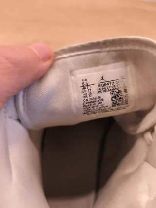 Nike Air Jordan Talla 42 Gris Blanco