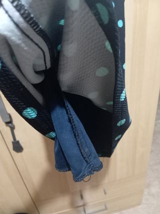 Vestido blanco y azul con lunares Talla S/M