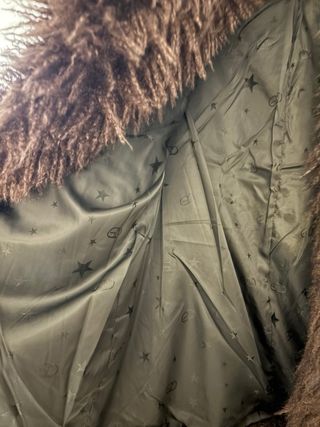 Chaqueta pelo sintético marrón talla única