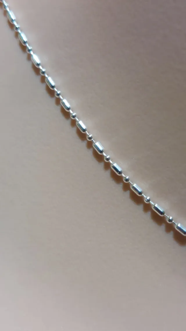 Cadena de 40cm de Plata de Ley 