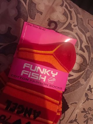 Calcetines Manga,altos Funky Fish 