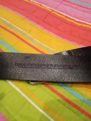 Cinturón Loreak Mendian Negro y Plateado