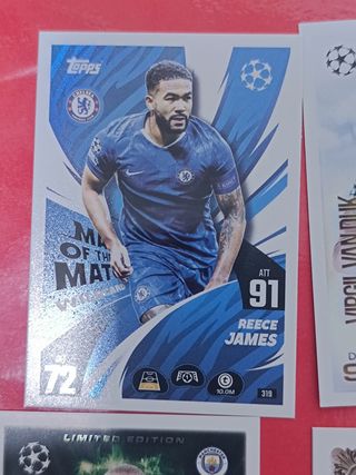 Lote cartas especiales fútbol Topps Match Attax 26