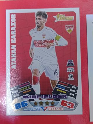 Lote cartas especiales fútbol Topps Match Attax 26