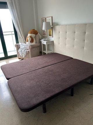Cabecero beige cama 180