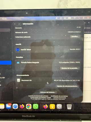 MacBook Air M1 2020 Plata 13 pulgadas