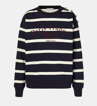 Sudadera rayas Baby Wear botones hombro