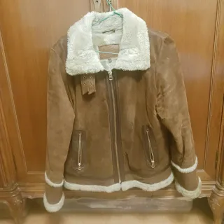 Cazadora de ante marrón