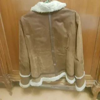 Cazadora de ante marrón