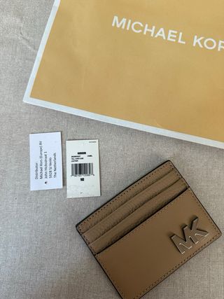 Portacarte Michael Kors Hudson Camel da uomo