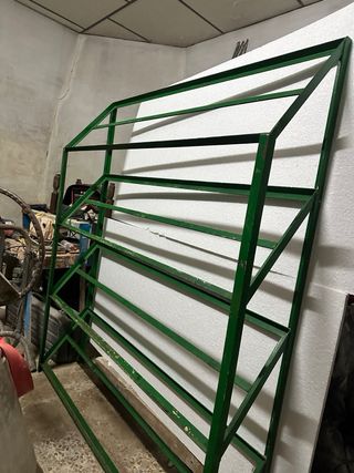 2 Estanterías Expositor Frutas Metal Verde