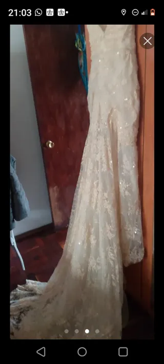 Vestido de Pronovias de Manuel mota.