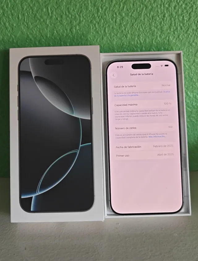 iPhone 16 Pro Max 256GB Blanco Impecable+Factura