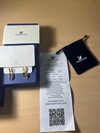 Pendientes Swarovski Dorados