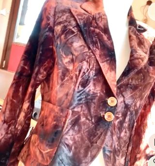 Giacca velluto goffrato vintage