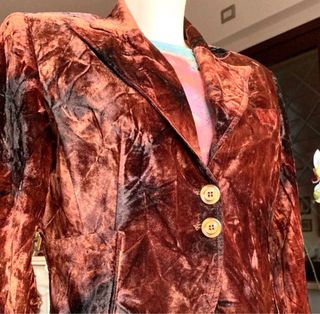 Giacca velluto goffrato vintage