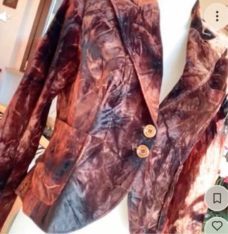 Giacca velluto goffrato vintage
