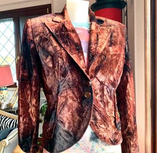 Giacca velluto goffrato vintage