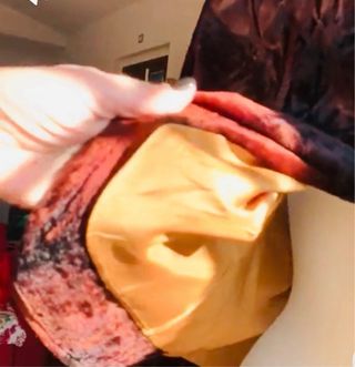 Giacca velluto goffrato vintage