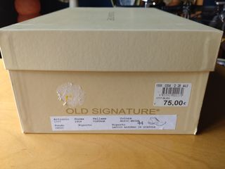 Scarpe uomo OLD SIGNATURE blu in cuoio