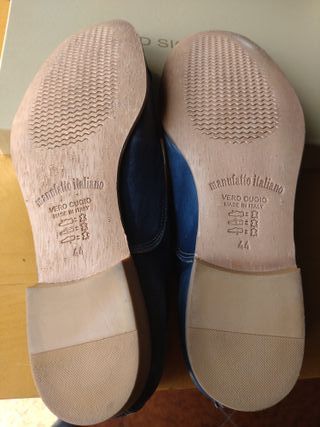 Scarpe uomo OLD SIGNATURE blu in cuoio