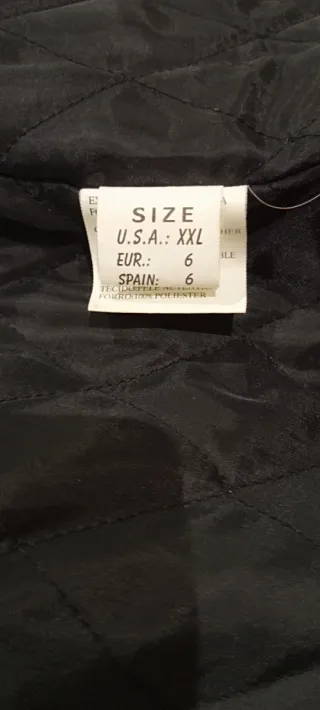 Chaqueta de piel negra