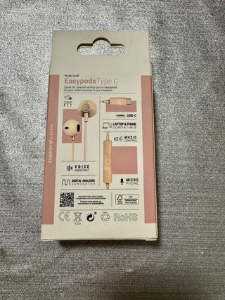 Auriculares Energy Sistem Tipo C Dorados