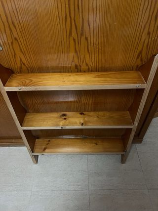 Estantería de madera 3 baldas