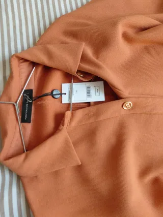 Vestido Camisero Purificación García Naranja Talla