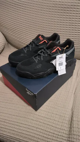 Zapatillas Reebok Preseason 94 Low Negras Naranja