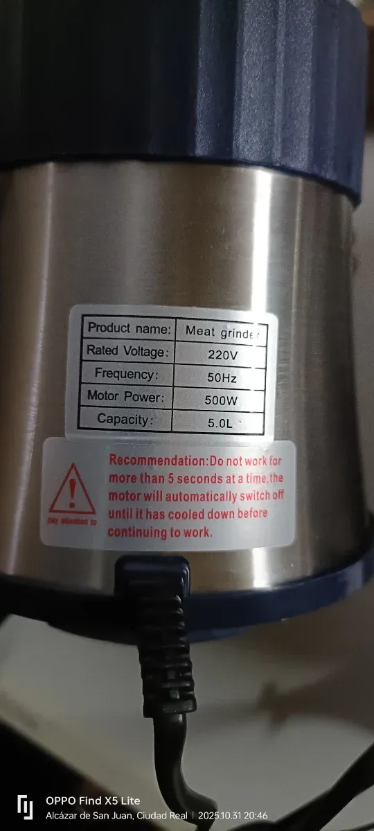 Procesador de alimentos SUS 304