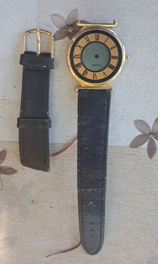 Orologio da polso al quarzo dorato