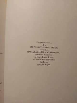 BREVE HISTORIA DE ARAGÓN