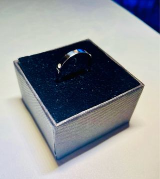 Anello Infinity Acciaio con Diamanti