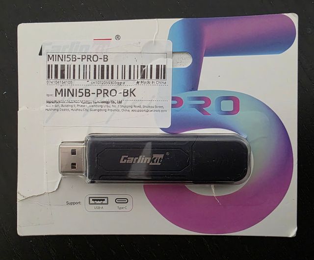 Adaptador Carlinkit MINI5B-PRO-BK