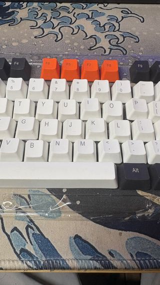 Juego de Teclas Keycaps Naranja y Blanco