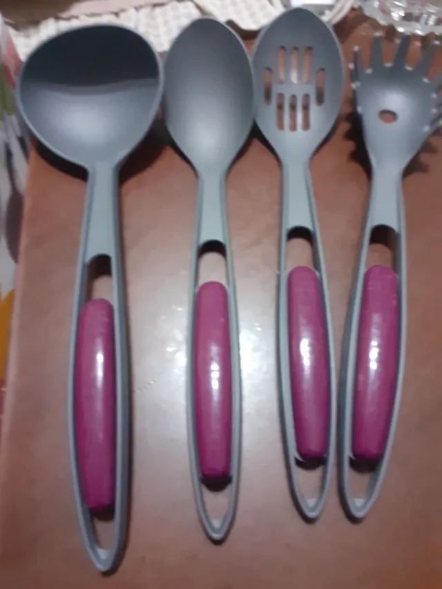 Set Mestoli Cucina Grigio Rosa