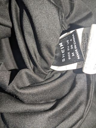 Vestido ajustado negro Shein