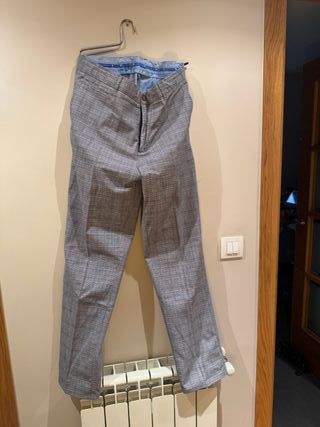 Pantalón cuadros gris Alvaro Moreno T48
