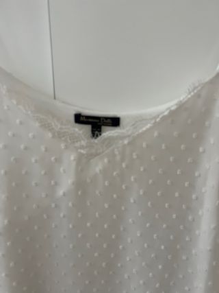 Top lencero Massimo Dutti blanco