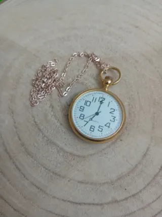 Orologio da tasca dorato in acciaio