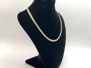 cadena oro 18k con circonita 22cm