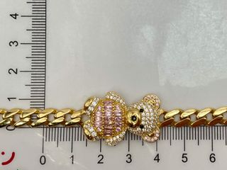 pulsera oro 18k con circonita