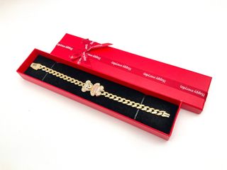 pulsera oro 18k con circonita