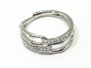 anillo plata 925mm con piedra con circonita