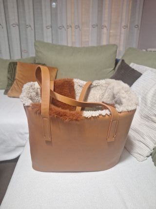 Bolso reversible Parfois beige y marrón