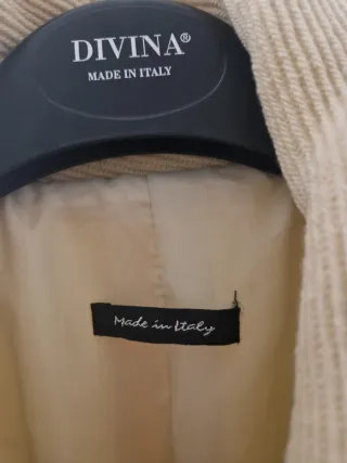 Cappotto  beige Made in Italy