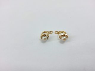 pendientes oro 18k con perla