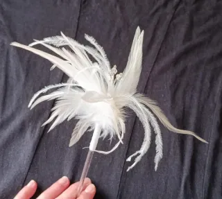 Palillos plumas para recogido pelo - regala estilo