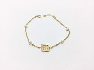 pulsera oro 18k con nacar